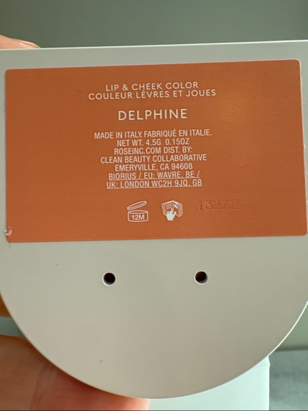 Rose Inc, Blush Divine Radiant Lip & Cheek Color Delphine Cream Blush BNIB - Picture 2 of 3